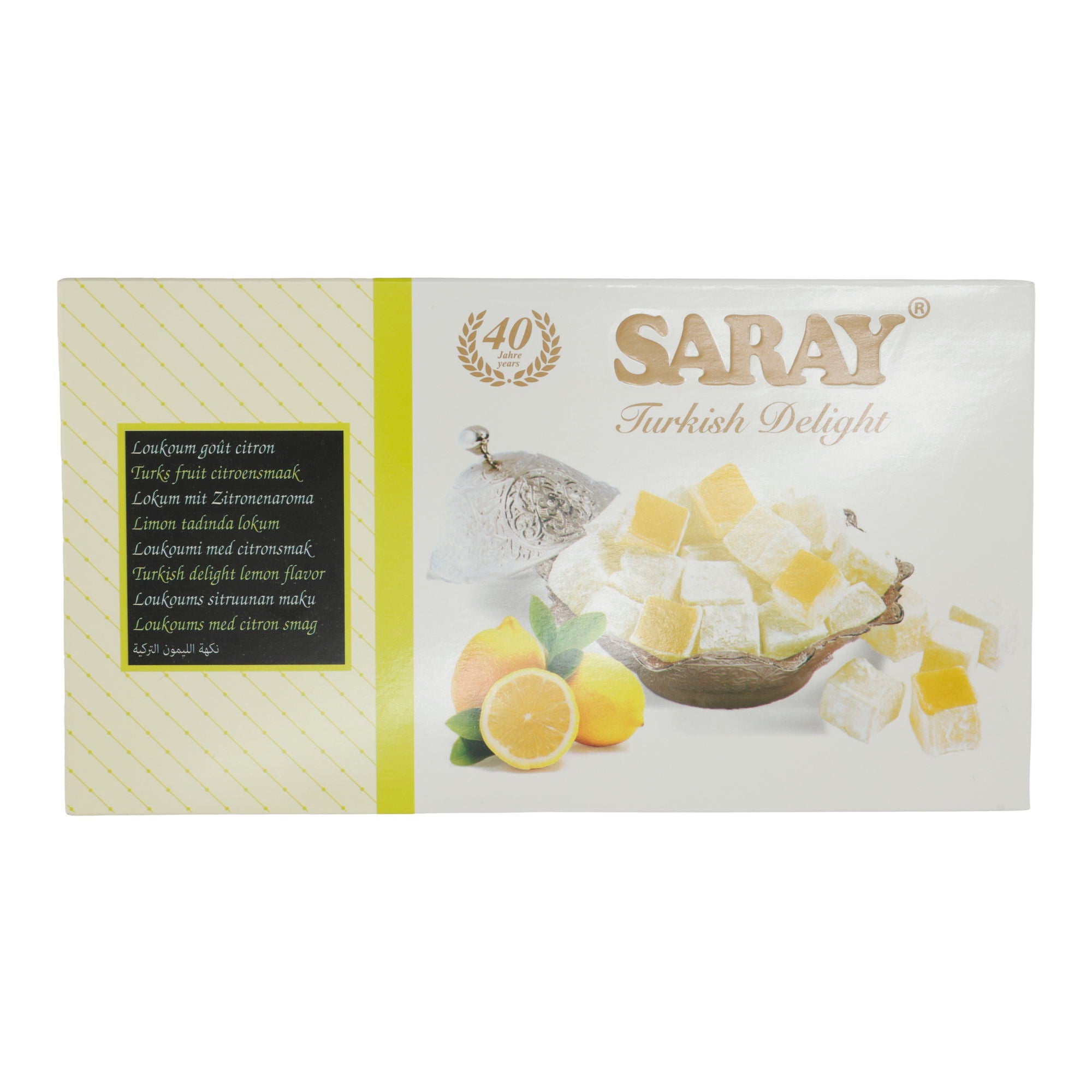Lokum Saray | Turkish Delight | Mit Zitronengeschmack | 400g SARAY